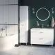 Купить Тумба с раковиной белый матовый 100,3 см IDDIS Oxford OXF10W1i95K в магазине сантехники Santeh-Crystal.ru
