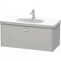 Тумба бетонно-серый матовый 102 см Duravit Brioso BR404701007