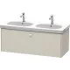 Купить Тумба тауп матовый 117 см Duravit Brioso BR404809191 в магазине сантехники Santeh-Crystal.ru