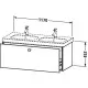 Купить Тумба тауп матовый 117 см Duravit Brioso BR404809191 в магазине сантехники Santeh-Crystal.ru