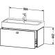 Купить Тумба орех 98,4 см Duravit Brioso BR405601079 в магазине сантехники Santeh-Crystal.ru
