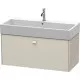 Заказать Тумба тауп матовый 98,4 см Duravit Brioso BR405609191 в магазине сантехники Santeh-Crystal.ru