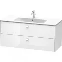 Тумба белый глянец 122 см Duravit Brioso BR410402222 Тумба белый глянец 122 см Duravit Brioso BR410402222