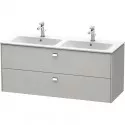 Тумба бетонно-серый матовый 129 см Duravit Brioso BR410501007