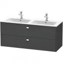 Тумба графит матовый 129 см Duravit Brioso BR410501049 Тумба графит матовый 129 см Duravit Brioso BR410501049
