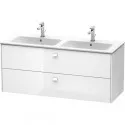 Тумба белый глянец 129 см Duravit Brioso BR410502222 Тумба белый глянец 129 см Duravit Brioso BR410502222