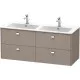 Заказать Тумба базальт матовый 129 см Duravit Brioso BR410601043 в магазине сантехники Santeh-Crystal.ru