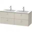 Тумба тауп матовый 129 см Duravit Brioso BR410601091