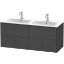 Тумба графит матовый 129 см Duravit Brioso BR410604949 Тумба графит матовый 129 см Duravit Brioso BR410604949