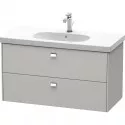 Тумба бетонно-серый матовый 102 см Duravit Brioso BR414701007