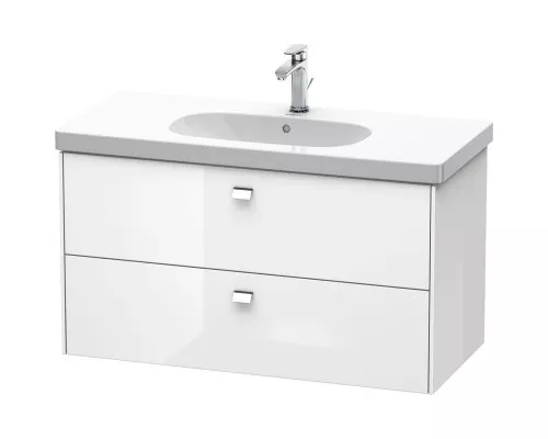 Приобрести Тумба белый глянец 102 см Duravit Brioso BR414701022 в магазине сантехники Santeh-Crystal.ru