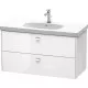 Приобрести Тумба белый глянец 102 см Duravit Brioso BR414701022 в магазине сантехники Santeh-Crystal.ru