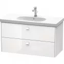 Тумба белый глянец 102 см Duravit Brioso BR414702222 Тумба белый глянец 102 см Duravit Brioso BR414702222