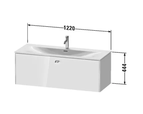 Приобрести Тумба дуб 122 см Duravit Brioso BR421401030 в магазине сантехники Santeh-Crystal.ru