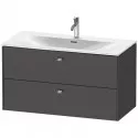Тумба графит матовый 102 см Duravit Brioso BR431301049 Тумба графит матовый 102 см Duravit Brioso BR431301049
