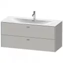 Тумба бетонно-серый матовый 122 см Duravit Brioso BR431400707