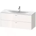 Тумба белый глянец 122 см Duravit Brioso BR431402222 Тумба белый глянец 122 см Duravit Brioso BR431402222