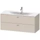 Приобрести Тумба тауп матовый 122 см Duravit Brioso BR431409191 в магазине сантехники Santeh-Crystal.ru