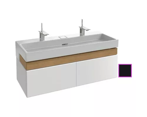 Купить Тумба черный матовый 120 см 2 ящика Jacob Delafon Terrace EB1188-M61 в магазине сантехники Santeh-Crystal.ru