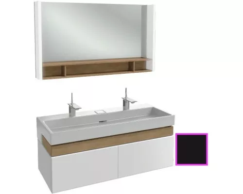 Купить Тумба черный матовый 120 см 2 ящика Jacob Delafon Terrace EB1188-M61 в магазине сантехники Santeh-Crystal.ru
