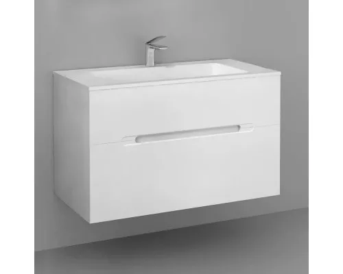 Заказать Тумба белый 96,6 см Jorno Modul Mol.01.97/P/W в магазине сантехники Santeh-Crystal.ru