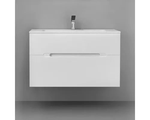 Заказать Тумба белый 96,6 см Jorno Modul Mol.01.97/P/W в магазине сантехники Santeh-Crystal.ru
