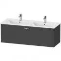 Тумба графит матовый 127,5 см Duravit XBase XB603404949 Тумба графит матовый 127,5 см Duravit XBase XB603404949