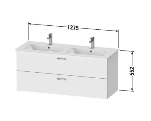 Заказать Тумба дуб 127,5 см Duravit XBase XB613003030 в магазине сантехники Santeh-Crystal.ru