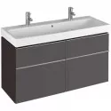 Тумба темно-серый матовый 119 см Geberit iCon 841421000