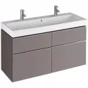 Тумба платина глянец 119 см Geberit iCon 840422000