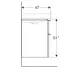 Купить Тумба песочный глянец 118,4 см Geberit Smyle Square 500.356.JL.1 в магазине сантехники Santeh-Crystal.ru