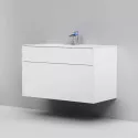 Тумба с раковиной белый матовый 100,8 см Am.Pm Inspire 2.0 M50AFHX1003WM + M50AWPX1001WG Тумба с раковиной белый матовый 100,8 см Am.Pm Inspire 2.0 M50AFHX1003WM + M50AWPX1001WG