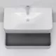 Купить Тумба с раковиной серый шелк глянец 100 см Am.Pm Sensation M30FHX1002FG + M30WPC1001WG в магазине сантехники Santeh-Crystal.ru