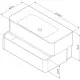 Купить Тумба с раковиной серый шелк глянец 100 см Am.Pm Sensation M30FHX1002FG + M30WPC1001WG в магазине сантехники Santeh-Crystal.ru