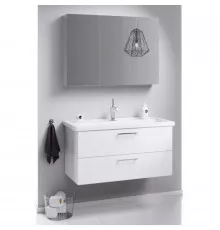 Комплект мебели белый глянец 101,5 см Aqwella Manchester MAN01102 + 4640021065204 + MC.04.10