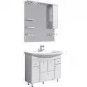 Комплект мебели белый глянец 105 см Aqwella Barcelona Lux BA0110K + 4620008197340 + Ba.02.10