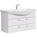 Тумба с раковиной белый глянец 106,5 см Aqwella Allegro Agr.01.10/2 + 4620008197340 Тумба с раковиной белый глянец 106,5 см Aqwella Allegro Agr.01.10/2 + 4620008197340
