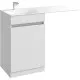Приобрести Комплект мебели белый глянец 115 см Aqwella Forma FOR0105KL + FOR.11.04.D-L + SM0210 в магазине сантехники Santeh-Crystal.ru