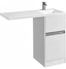Тумба с раковиной белый глянец 105 см Акватон Лондри 1A2360K0LH010