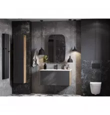 Комплект мебели графит софт/дуб веллингтон 100,5 см Акватон Сохо 1A258201AJA00 + 1WH501627 + 1A258302AJA0L