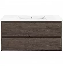 Тумба с раковиной темный дуб 101,5 см Vincea Gio VMC-2G100RO + VBS-13100