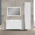 Комплект мебели белый глянец 100 см Vincea Paola VMC-2P100GW + VCB-2VP100W + VLM-2A100
