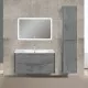 Заказать Комплект мебели бетон 100 см Vincea Paola VMC-2P100BT + VCB-2VP100W + VLM-2A100 в магазине сантехники Santeh-Crystal.ru