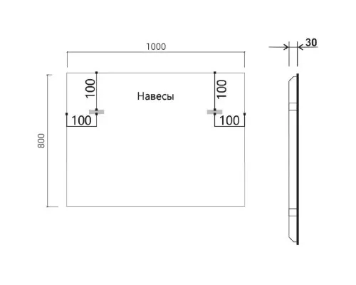 Заказать Комплект мебели дуб винтаж 101,5 см Vincea Mia VMC-2MC100VO + VBS-13100 + VLM-3VN100 в магазине сантехники Santeh-Crystal.ru