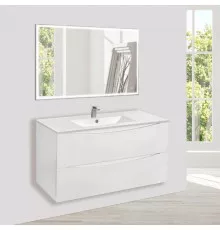 Комплект мебели белый глянец 101,5 см Vincea Mia VMC-2MC100GW + VBS-13100 + VLM-3VN100