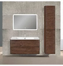 Комплект мебели темный дуб 100 см Vincea Vico VMC-2V100RW + VCB-2VP100W + VLM-2A100