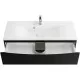 Купить Тумба Nero Lucido 109,6 см BelBagno Marino MARINO-1100-2C-SO-NL-P в магазине сантехники Santeh-Crystal.ru