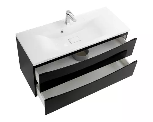 Купить Тумба Nero Lucido 109,6 см BelBagno Marino MARINO-1100-2C-SO-NL-P в магазине сантехники Santeh-Crystal.ru