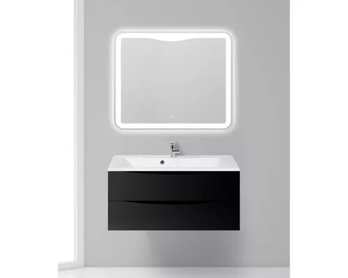 Купить Тумба Nero Lucido 109,6 см BelBagno Marino MARINO-1100-2C-SO-NL-P в магазине сантехники Santeh-Crystal.ru
