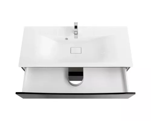 Купить Тумба Nero Lucido 109,6 см BelBagno Marino MARINO-1100-2C-SO-NL-P в магазине сантехники Santeh-Crystal.ru
